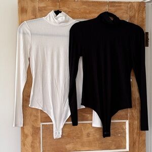 Banana Republic Factory Ribbed Turtleneck Bodysuit